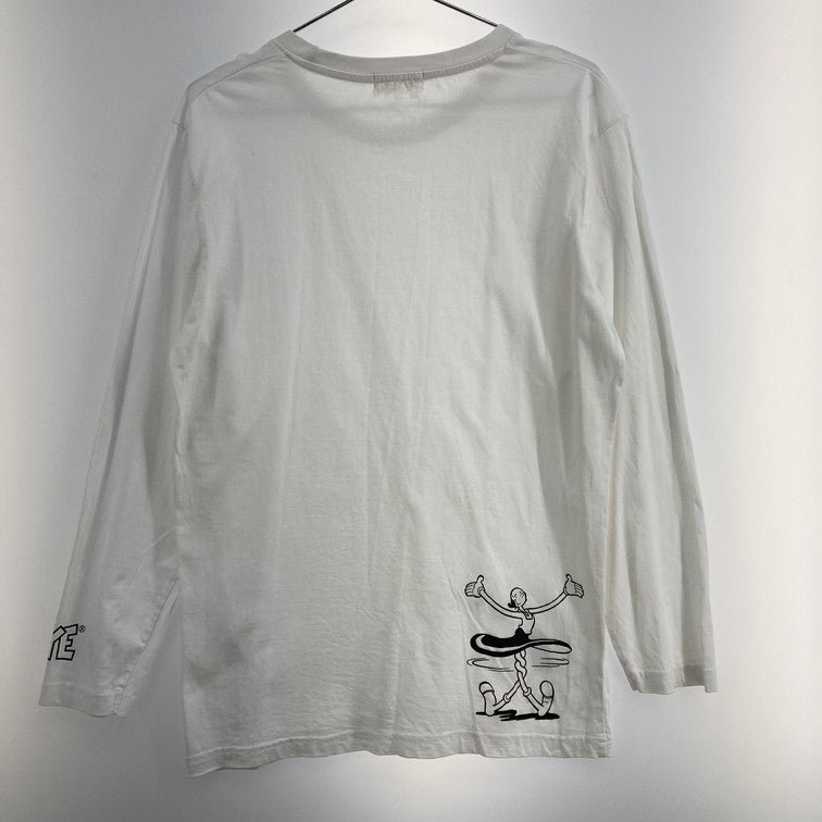 【中古品】【メンズ】 POPEYE L/S TEE ロンT 長袖 Tシャツ 147-260223-WA-09-iwa サイズ：LL カラー：ホワイト 万代Net店