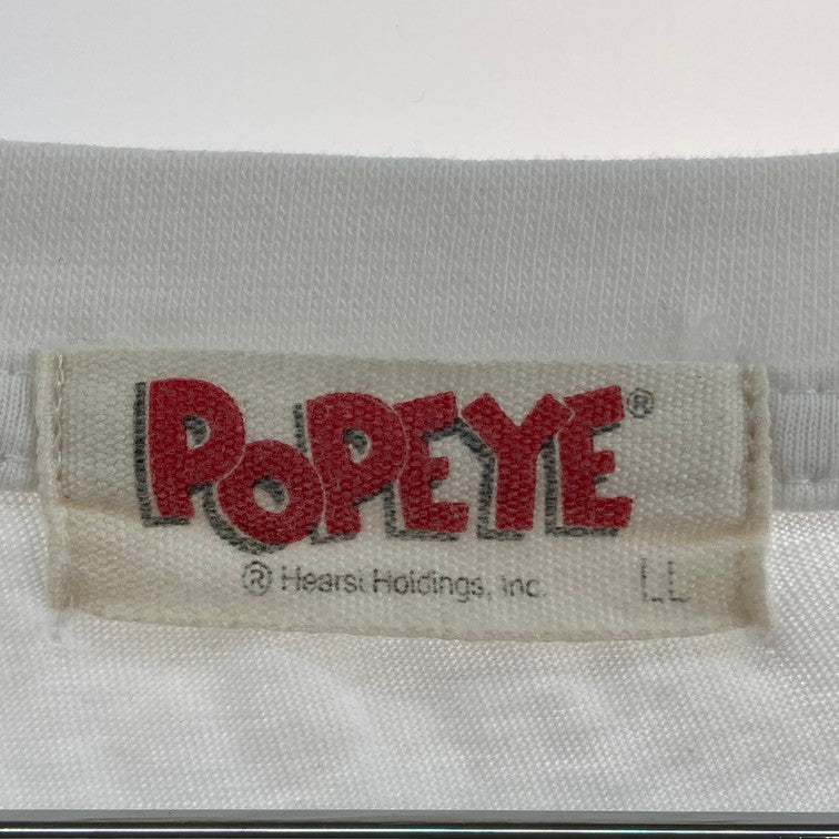【中古品】【メンズ】 POPEYE L/S TEE ロンT 長袖 Tシャツ 147-260223-WA-09-iwa サイズ：LL カラー：ホワイト 万代Net店