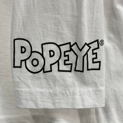 【中古品】【メンズ】 POPEYE L/S TEE ロンT 長袖 Tシャツ 147-260223-WA-09-iwa サイズ：LL カラー：ホワイト 万代Net店