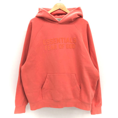 【現状渡し品】【メンズ】 FOG ESSENTIALS フィアオブゴッド エッセンシャルズ FRONT LOGO HOODIE フロントロゴ フーディ パーカー 長袖 トップス ストリート系 142-250213-rs-01-fur サイズ：L カラー：コーラル・ピンク系 万代Net店