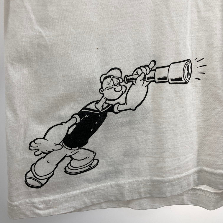 【中古品】【メンズ】 POPEYE L/S TEE ロンT 長袖 Tシャツ 147-260223-WA-09-iwa サイズ：LL カラー：ホワイト 万代Net店