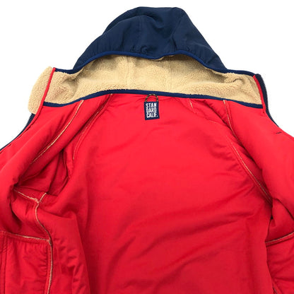 【中古品】【メンズ】 STANDARD CALIFORNIA スタンダードカリフォルニア SD Classic Pile Hood Jacket パイルフードジャケット ボア フリースジャケット アウター 140-240618-rs-04-fur サイズ：M カラー：ベージュ/ネイビー 万代Net店