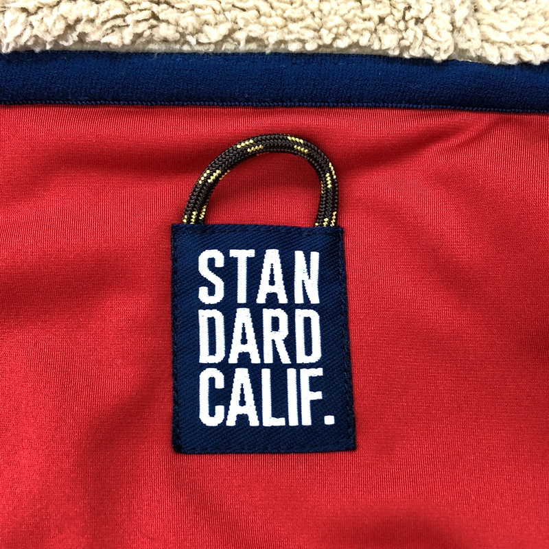 【中古品】【メンズ】 STANDARD CALIFORNIA スタンダードカリフォルニア SD Classic Pile Hood Jacket パイルフードジャケット ボア フリースジャケット アウター 140-240618-rs-04-fur サイズ：M カラー：ベージュ/ネイビー 万代Net店