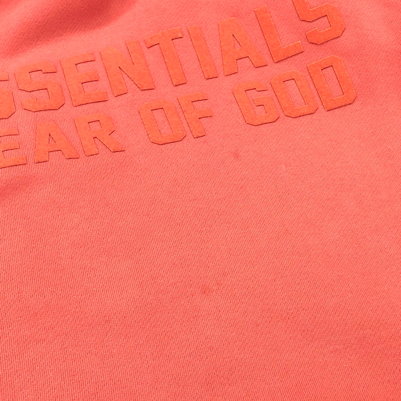 【現状渡し品】【メンズ】 FOG ESSENTIALS フィアオブゴッド エッセンシャルズ FRONT LOGO HOODIE フロントロゴ フーディ パーカー 長袖 トップス ストリート系 142-250213-rs-01-fur サイズ：L カラー：コーラル・ピンク系 万代Net店