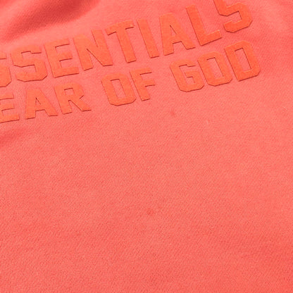 【現状渡し品】【メンズ】 FOG ESSENTIALS フィアオブゴッド エッセンシャルズ FRONT LOGO HOODIE フロントロゴ フーディ パーカー 長袖 トップス ストリート系 142-250213-rs-01-fur サイズ：L カラー：コーラル・ピンク系 万代Net店