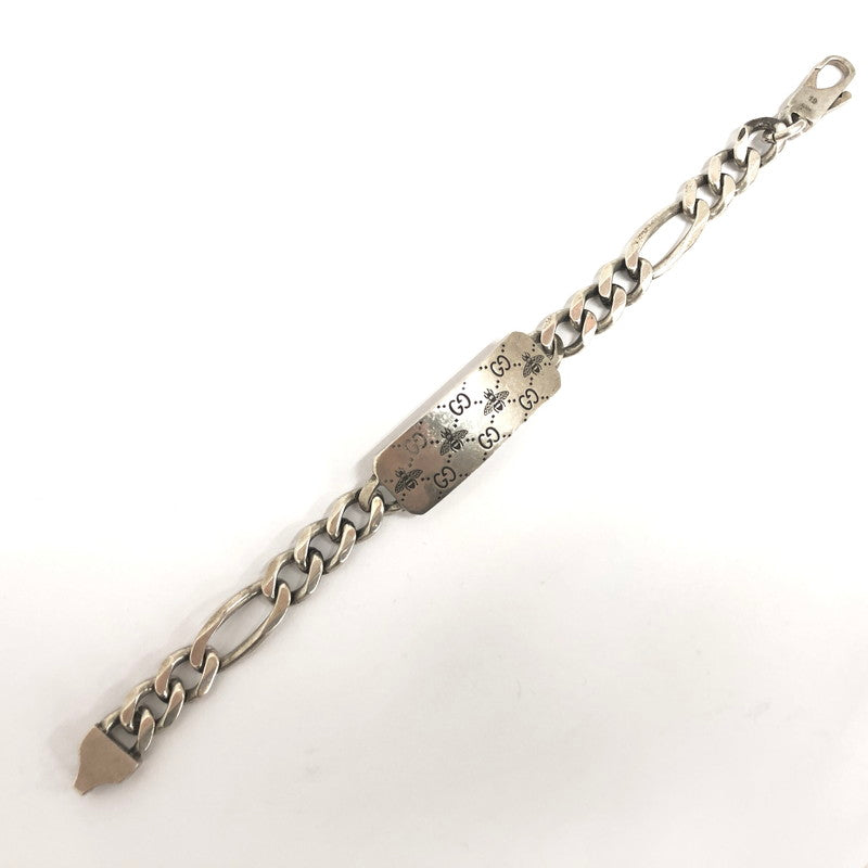 【現状渡し品】【メンズ/レディース】 GUCCI グッチ GG Bee Engraved Bracelet 728264 エングレービング ブレスレット ハチ シルバー 925 アクセサリー 182-251217-rs-07-fur カラー：シルバー 万代Net店
