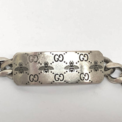 【現状渡し品】【メンズ/レディース】 GUCCI グッチ GG Bee Engraved Bracelet 728264 エングレービング ブレスレット ハチ シルバー 925 アクセサリー 182-260320-hn-01-fur カラー：シルバー 万代Net店