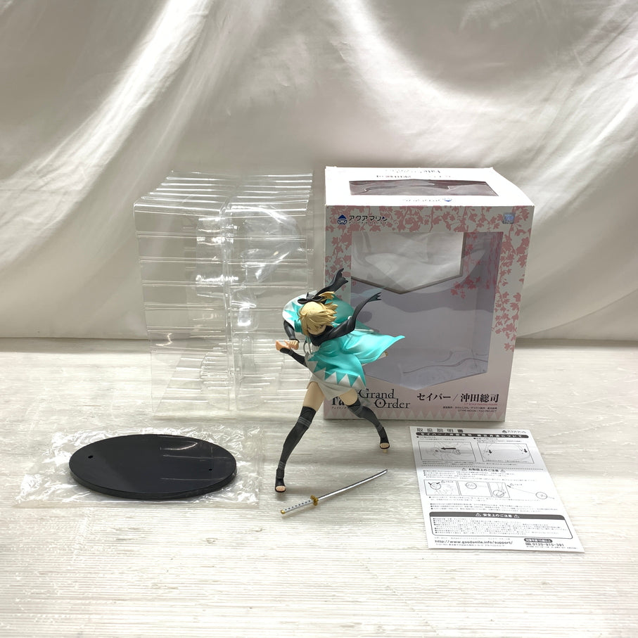 【現状渡し品】 Fate Grand Order フェイト グランドオーダー セイバー 沖田総司 フィギュア アクアマリン 箱あり 053-261029-YT-11-min 万代Net店
