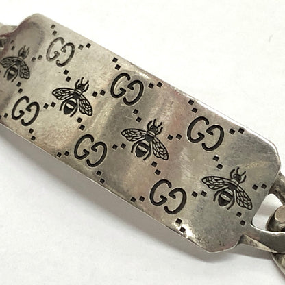 【現状渡し品】【メンズ/レディース】 GUCCI グッチ GG Bee Engraved Bracelet 728264 エングレービング ブレスレット ハチ シルバー 925 アクセサリー 182-251217-rs-07-fur カラー：シルバー 万代Net店