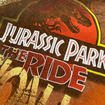 【中古品】【メンズ】 UNIVERSAL STUDIOS ユニバーサルスタジオ JURASSIC PARK RIDE TEE ジュラシックパーク ライド Tシャツ トップス 146-260508-kh-03-izu サイズ：S カラー：オレンジ 万代Net店