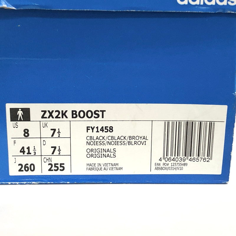 【中古品】【メンズ】 adidas アディダス ZX2K BOOST FY1458 ブースト スニーカー シューズ 靴 161-241016-rs-02-fur サイズ：26.0cm US 8 カラー：ブラック/ブルー 万代Net店