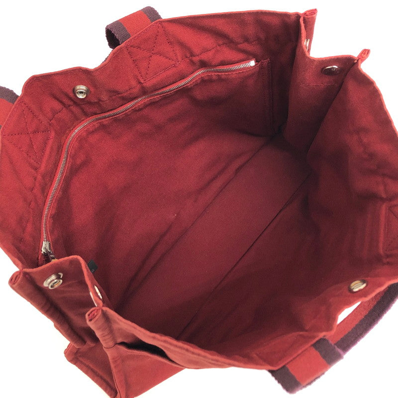 【現状渡し品】【メンズ/レディース】 HERMES エルメス フールトゥMM トートバッグ キャンバス バッグ 鞄 180-251218-rs-01-fur カラー：レッド系 万代Net店