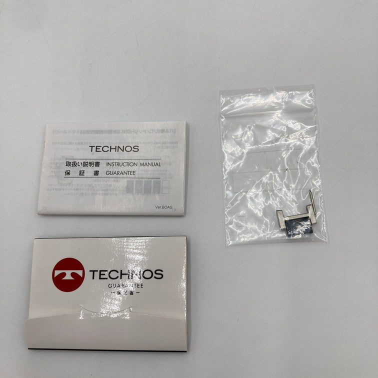 【中古品】【メンズ】 TECHNOS テクノス 腕時計 カーボン セラミック CARBON CERAMIC アナログ時計 197-250203-OR-02-iwa カラー：ブラック/シルバー/カーボン 万代Net店