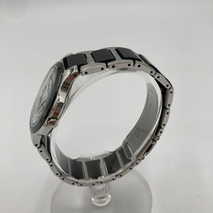 【中古品】【メンズ】 TECHNOS テクノス 腕時計 カーボン セラミック CARBON CERAMIC アナログ時計 197-250203-OR-02-iwa カラー：ブラック/シルバー/カーボン 万代Net店