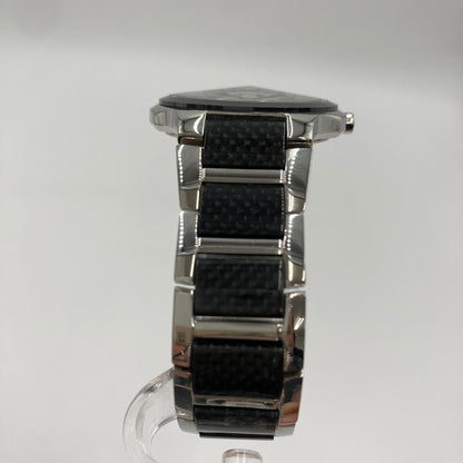 【中古品】【メンズ】 TECHNOS テクノス 腕時計 カーボン セラミック CARBON CERAMIC アナログ時計 197-250203-OR-02-iwa カラー：ブラック/シルバー/カーボン 万代Net店