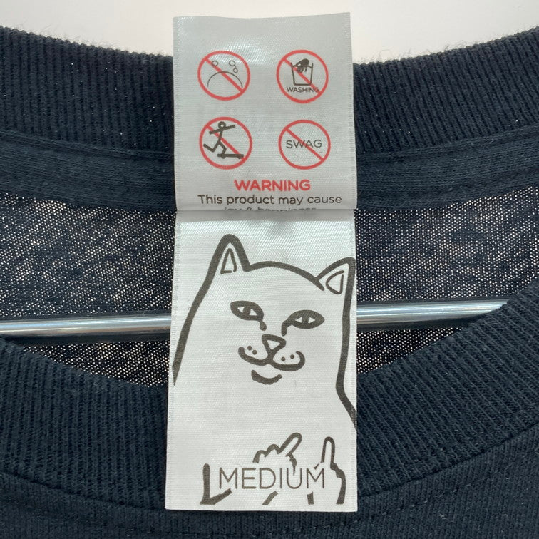 【中古品】【メンズ】 RIPNDIP LORD NERMAL POCKET Tee 長袖 Tシャツ ロンT 147-260223-WA-13-iwa サイズ：M カラー：ブラック 万代Net店