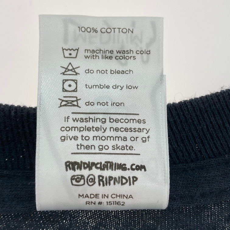 【中古品】【メンズ】 RIPNDIP LORD NERMAL POCKET Tee 長袖 Tシャツ ロンT 147-260223-WA-13-iwa サイズ：M カラー：ブラック 万代Net店