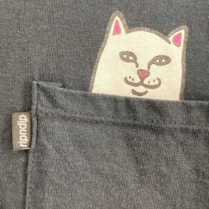 【中古品】【メンズ】 RIPNDIP LORD NERMAL POCKET Tee 長袖 Tシャツ ロンT 147-260223-WA-13-iwa サイズ：M カラー：ブラック 万代Net店