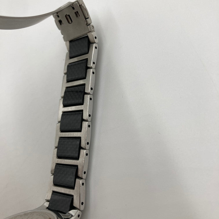 【中古品】【メンズ】 TECHNOS テクノス 腕時計 カーボン セラミック CARBON CERAMIC アナログ時計 197-260226-SY-06-iwa カラー：ブラック/シルバー/カーボン 万代Net店