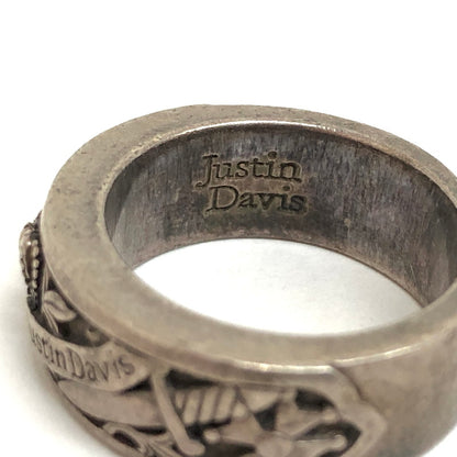 【現状渡し品】【メンズ/レディース】 Justin Davis ジャスティンデイビス HOLY SACRAMENT RING SRJ202 ホーリー サクラメント リング 指輪 シルバー 925 アクセサリー 192-250214-rs-02-fur サイズ：実寸 約15号 カラー：シルバー 万代Net店