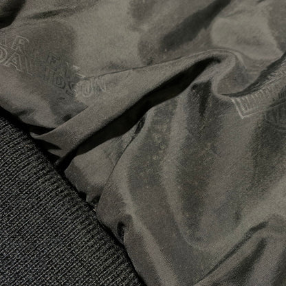 【現状渡し品】【メンズ】 HARLEY DAVIDSON ハーレーダビッドソン 90's MA-1 TYPE LEATHER JACKET 90年代 MA-1 タイプ レザージャケット アウター 革ジャン 145-260203-ko-09-tei サイズ：M カラー：ブラック 万代Net店