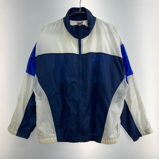 【現状渡し品】【メンズ】 NIKE ナイキ 90ｓ ナイロンジャケット 148-260225-WA-05-iwa サイズ：M カラー：ホワイト ブルー系 万代Net店