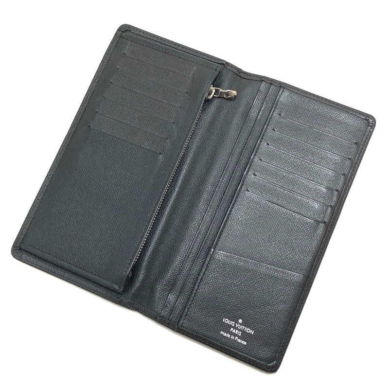 【中古品】【メンズ/レディース】 LOUIS VUITTON ルイ・ヴィトン M32572 タイガ ポルトフォイユ・ブラザ 長財布 ロングウォレット 179-260306-rs-01-fur カラー：ブラック 万代Net店