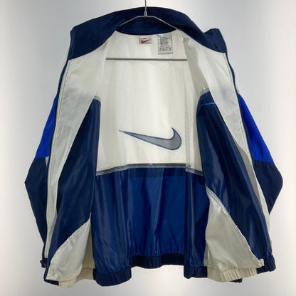 【現状渡し品】【メンズ】 NIKE ナイキ 90ｓ ナイロンジャケット 148-260225-WA-05-iwa サイズ：M カラー：ホワイト ブルー系 万代Net店