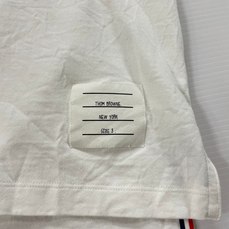 【中古品】【メンズ】 COTTON S/S TEE MJS067A-00042-100 コットン ショートスリーブ Tシャツ 半袖 トップス 141-250918-yo-05-fuzh サイズ：3 カラー：ホワイト 万代Net店