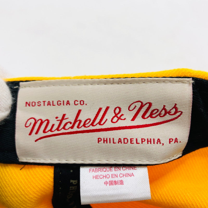 【中古品】【メンズ/レディース】 MITCHELL＆NESS ミッチェルアンドネス スナップバックキャップ 帽子 185-250927-hn-04-fur サイズ：表記なし カラー：イエロー/グリーン 万代Net店
