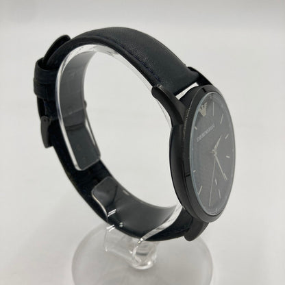 【中古品】【メンズ】  エンポリオアルマーニ EMPORIO ARMANI AR-2479 腕時計 革ベルト 197-250204-OR-03-iwa カラー：ブラック系 万代Net店