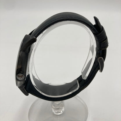 【中古品】【メンズ】  エンポリオアルマーニ EMPORIO ARMANI AR-2479 腕時計 革ベルト 197-250204-OR-03-iwa カラー：ブラック系 万代Net店