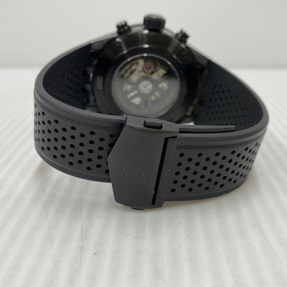 【現状渡し品】【メンズ/レディース】 TAG HEUER タグホイヤー CAR2A90 カレラ キャリバーホイヤー01 クロノグラフ 自動巻き腕時計 時計 195-260107-cs-15-izu カラー：ブラック 万代Net店