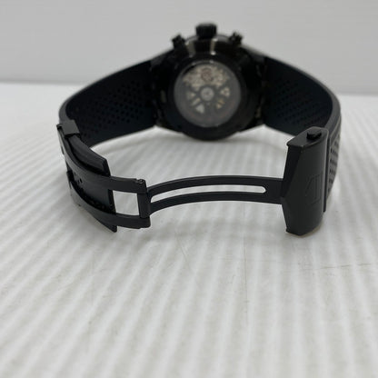 【現状渡し品】【メンズ/レディース】 TAG HEUER タグホイヤー CAR2A90 カレラ キャリバーホイヤー01 クロノグラフ 自動巻き腕時計 時計 195-260107-cs-15-izu カラー：ブラック 万代Net店