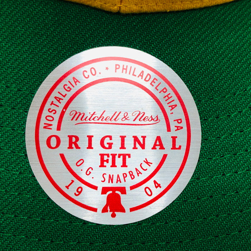 【中古品】【メンズ/レディース】 MITCHELL＆NESS ミッチェルアンドネス スナップバックキャップ 帽子 185-250927-hn-04-fur サイズ：表記なし カラー：イエロー/グリーン 万代Net店