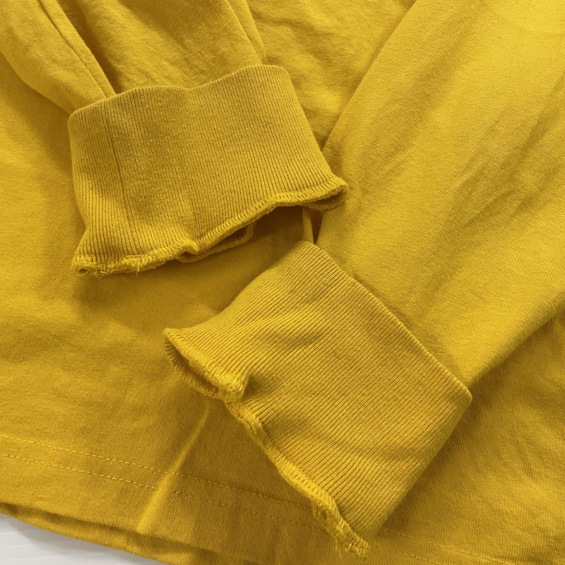 【中古品】【メンズ】 Carhartt WIP カーハート ワークインプログレス L/S 89 RINGER T-SHIRT I034714 ロングスリーブ 89 リンガー Tシャツ 長袖 トップス 145-250918-yo-13-tei サイズ：S カラー：イエロー 万代Net店