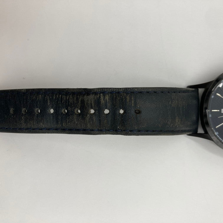 【中古品】【メンズ】  エンポリオアルマーニ EMPORIO ARMANI AR-2479 腕時計 革ベルト 197-250204-OR-03-iwa カラー：ブラック系 万代Net店