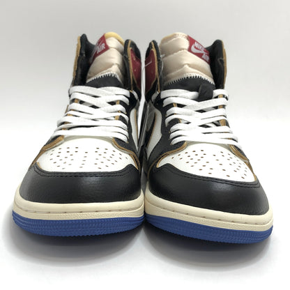 【中古美品】【メンズ】 NIKE × FRAGMENT DESIGN × UNION ナイキ フラグメント ユニオン AIR JORDAN 1 HIGH OG IO7847-002 エアジョーダン スニーカー シューズ 靴 160-260529-rs-08-fur サイズ：27.5cm US9.5 カラー：ホワイト/ブラック/ブルー/レッド 万代Net店