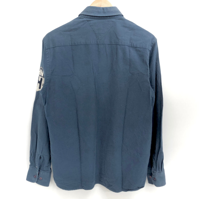【現状渡し品】【メンズ】 TOMMY HILFIGER トミーヒルフィガー L/S SHIRT 長袖 シャツ トップス 古着 147-260529-rs-09-fur サイズ：S カラー：ブルー 万代Net店