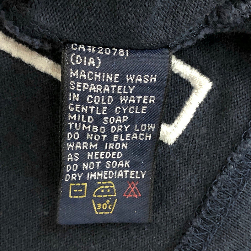 【現状渡し品】【メンズ】 TOMMY HILFIGER トミーヒルフィガー 90S LOGO HEAVY WEIGHT POLO SHIRT 長袖 シャツ トップス 古着 ヴィンテージ 146-260603-rs-01-fur サイズ：L カラー：ネイビー/レッド/ホワイト 万代Net店