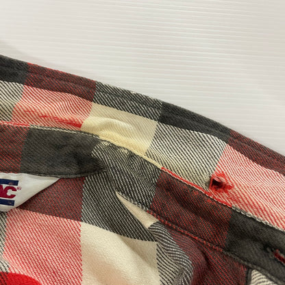 【中古品】【メンズ】 BIGMAC ビッグマック 70's CHECK FLANNEL SHIRT VINTAGE 70年代 チェック フランネルシャツ 長袖 トップス ヴィンテージ 145-250918-yo-18-tei サイズ：L カラー：レッド 万代Net店