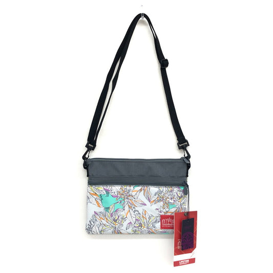 【中古美品】【メンズ/レディース】 Manhattan Portage マンハッタンポーテージ HARLEM BAG 1084-LBTY-19SS ハーレムバッグ ショルダーバッグ クラッチバッグ サコッシュ ポーチ バッグ 鞄 189-240621-rs-02-fur カラー：グリーン/グレー 万代Net店