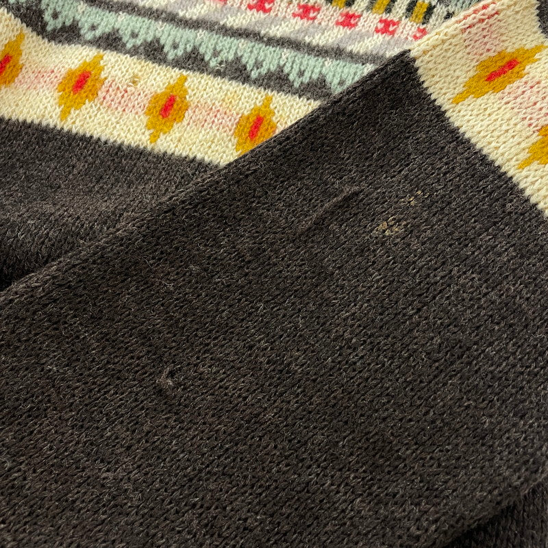 【中古品】【メンズ】 KANDAHAR カンダハール 50’s CREWNECK WOOL KNIT VINTAGE 50年代 クルーネック ウールニット 長袖 トップス セーター ヴィンテージ 145-250918-yo-22-tei サイズ：表記無し カラー：ブラウン 万代Net店
