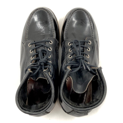 【現状渡し品】【レディース】 RED WING レッドウィング CLASSIC MOC 6" CHROME RW8179 クラシック モックトゥ ブーツ クローム 犬タグ 6インチ シューズ 靴 164-250217-rs-02-fur サイズ：6 1/2E(24.5cm相当) カラー：ブラック 万代Net店