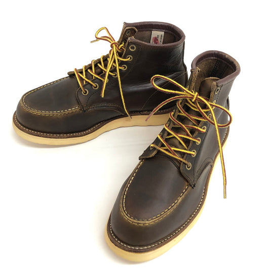 【中古品】【メンズ/レディース】 RED WING レッドウィング CLASSIC MOC 6" RW8138 クラシック モック ブーツ 6インチ シューズ 靴 162-250217-rs-01-fur サイズ：7E (25.0cm相当) カラー：ブラウン系 万代Net店