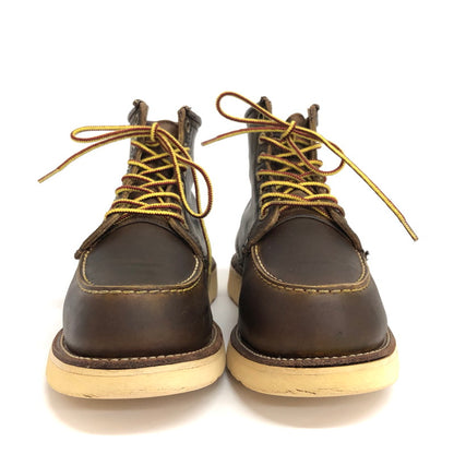 【中古品】【メンズ/レディース】 RED WING レッドウィング CLASSIC MOC 6" RW8138 クラシック モック ブーツ 6インチ シューズ 靴 162-250217-rs-01-fur サイズ：7E (25.0cm相当) カラー：ブラウン系 万代Net店