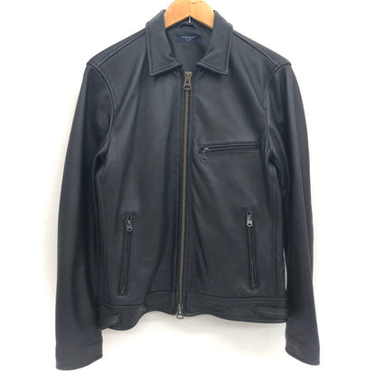 【現状渡し品】【メンズ】 BACKNUMBER バックナンバー LEATHER JACKET BN-4116007 レザージャケット 羊革 ブルゾン アウター 147-250217-rs-04-fur サイズ：L カラー：ブラック 万代Net店