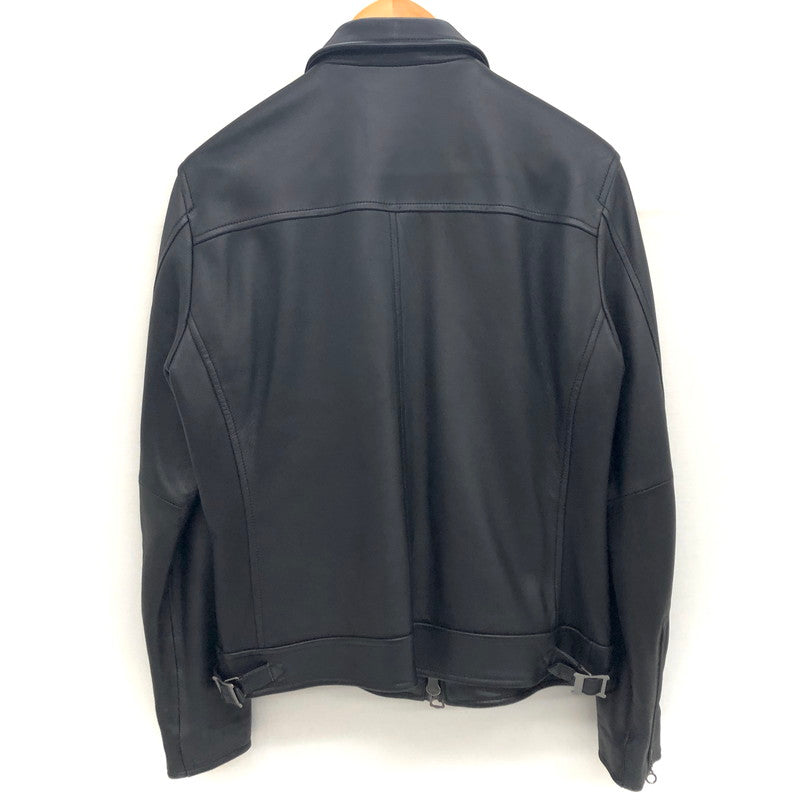 【現状渡し品】【メンズ】 BACKNUMBER バックナンバー LEATHER JACKET BN-4116007 レザージャケット 羊革 ブルゾン アウター 147-250217-rs-04-fur サイズ：L カラー：ブラック 万代Net店