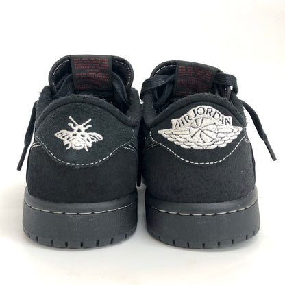 【中古品】【メンズ】 NIKE ナイキ × Travis Scott トラヴィススコット AIR JORDAN 1 LOW OG SP "BLACK PHANTOM" DM7866-001 エアジョーダン ロー ブラックファントム スニーカー シューズ 靴 160-250218-rs-02-fur サイズ：26.5cm US 8.5 カラー：ブラック 万代Net店