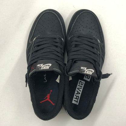 【中古品】【メンズ】 NIKE ナイキ × Travis Scott トラヴィススコット AIR JORDAN 1 LOW OG SP "BLACK PHANTOM" DM7866-001 エアジョーダン ロー ブラックファントム スニーカー シューズ 靴 160-250218-rs-02-fur サイズ：26.5cm US 8.5 カラー：ブラック 万代Net店